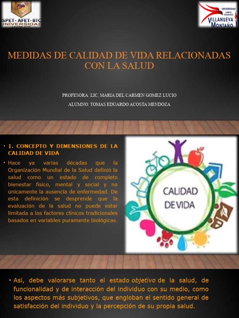 Medidas de Calidad de Vida | PDF | Calidad de vida | Bienestar