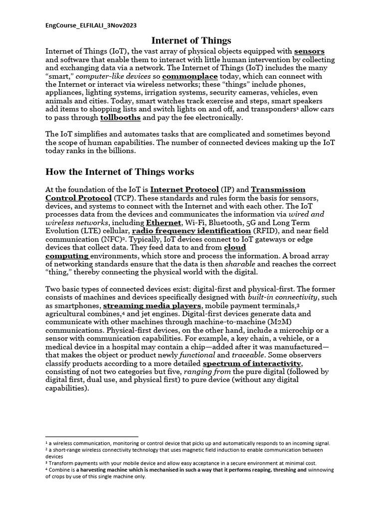 Understanding the Internet of Things (IoT) | PDF | Internet Of Things ...