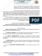 ANÁLISE DE RECORRÊNCIA - DIREITO CFO PMBA 2020 