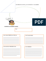 Ficha de Trabajo de Personal Social-Me Conozco y Me Quiero