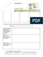 Ficha de Trabajo - Escribimos Anécdotas