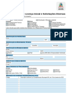 1 - Licença Inicial e Diversas