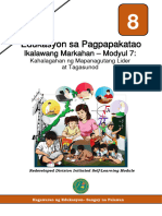 Redeveloped Division Initiated Self-Learning Module: Kagawaran NG Edukasyon - Sangay Na Palawan