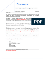 Script Dental Aviso Corto Nov 2021 Propuesta Prospectos de Venta Bradescard