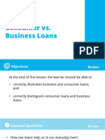 Business and Consumer Loans