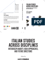 ITALIAN STUDIES ACROSS DISCIPLINES Inter