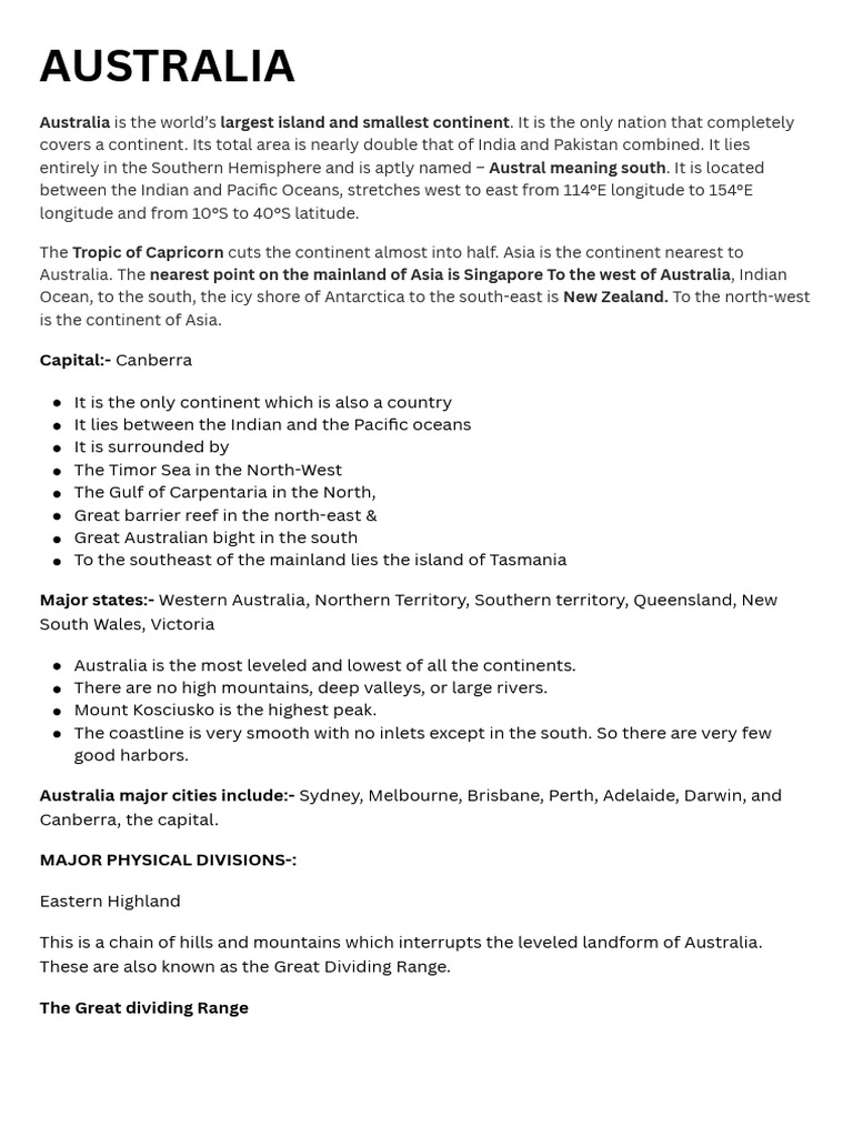 Australia 20240414 083043 0000 | PDF | Australia | Island