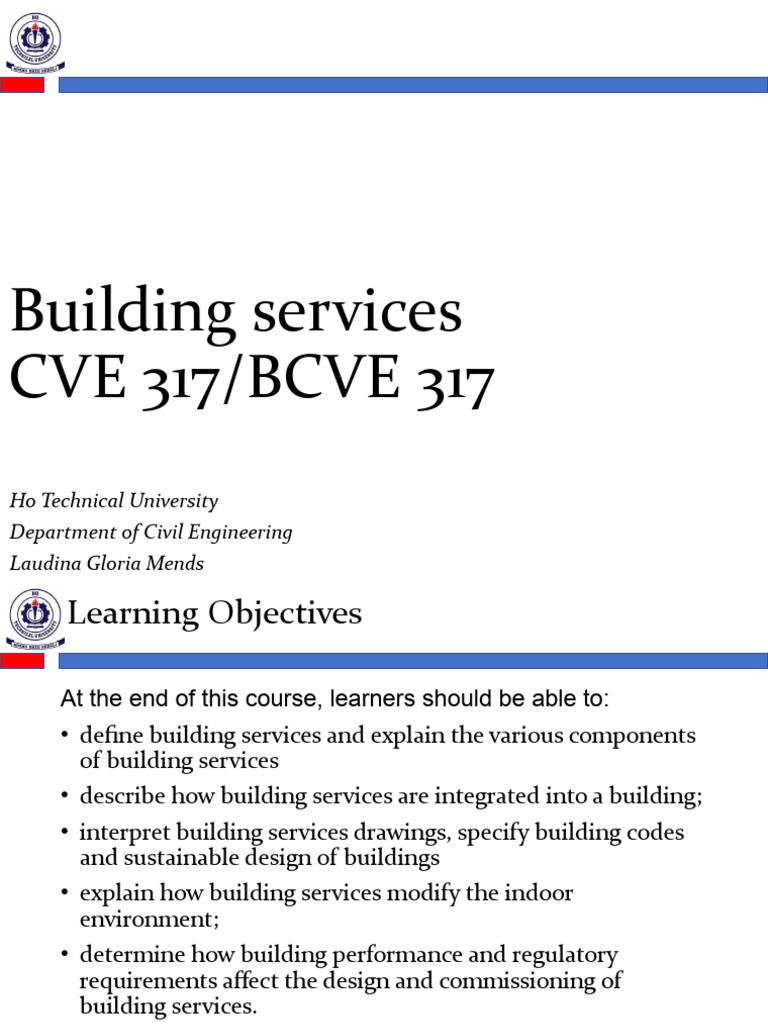 Buiding Services Slides | PDF | Lighting | Green Building