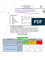 Resultados de La Evaluacion Diagnostica 4to. A 2023