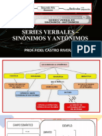 SERIES VERBALES - SINÓNIMOS Y ANTÓNIMOS-2do