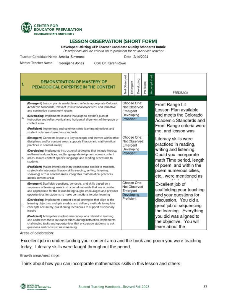 Observation 2 | Download Free PDF | Learning | Collaboration