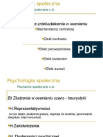 A) Podstawowe Zniekształcenia W Ocenianiu: Poznanie Społeczne C.D