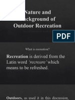 1 - Nature and Background of Outdoor Recreation