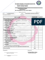 Work Immersion Evaluation Form WEEK 1