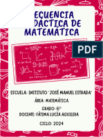 SECUENCIA DIDACTICA DE MATEMÁTICA Numeros Naturales