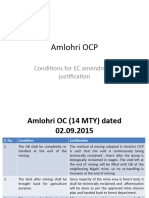 Presentation for CIL with justification of the conditions requiring amendment in EC Amlohri OCP