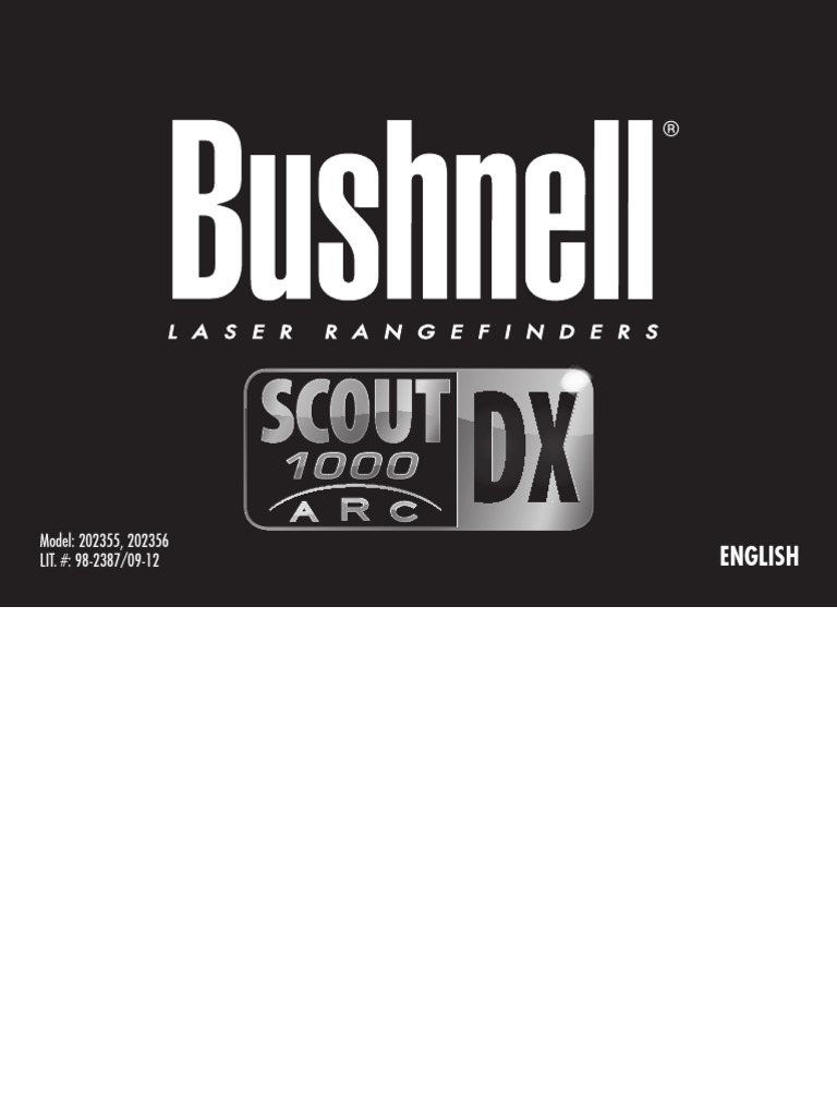 Bushnell Scout-DX1000-LRF 6LIM Rev2 Web | PDF | Telescopic Sight | Flight