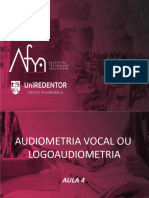 Aula+4 2023#+Audiometria+Vocal+Ou++Logoaudiometria