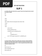 WT Slip Solution