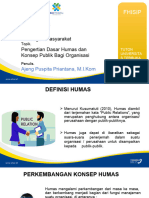 Pengertian Dasar Humas Dan Konsep Publik Bagi Organisasi..