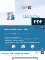 Taller - El Curriculum, Tu Carta de Presentación