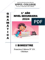 Gramática 1° Año - I BIM - 2024