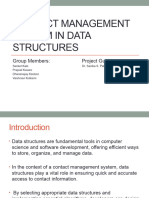 Contact Management System in Data Structures