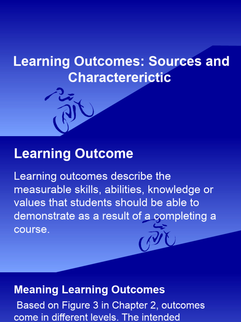 Learning Outcomes A | PDF | Teachers | Learning