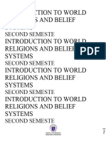 Week 1 Quarter 1 in Introduction To World Religions and Belief Systems