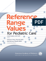 Reference Range Values For Pediatric Care