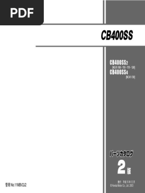 CB 400 Ss | PDF