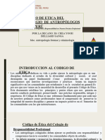 Codigo de Etica Del Colegio de Antropólogos Del Peru