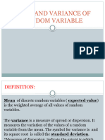 5.mean and Variance of Random Variables. Final