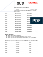 Letter Authority Passport Pickup