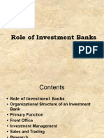 Investment Banks Roles