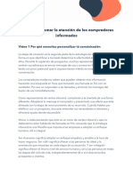 Lección 3 - Llamar La Atención de Los Compradores Informados - Transcripción