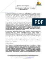 Terminos de Referencia Equipo Tecnico para Proyecto de COCO y Plan de Etnodesarrollo ACADESAN 15 de Marzo de 2024