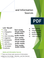 Media and Information Sources Ppt