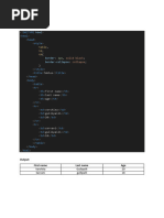 Tables: Program:: Doctype HTML Head Style