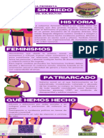 Infografía de Lista Conceptos Feministas 8m Ilustrado Morado