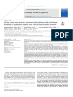 440 - Ethical Issues and Dentists' Practices With Children With Intellectual Disability A Qualitative Inquiry Into A Local French Health Network.