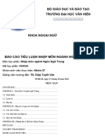 Bộ Giáo Dục Và Đào Tạo Trường Đại Học Văn Hiến