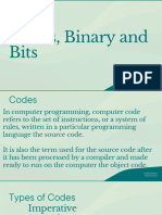 Codes Binary and Bits