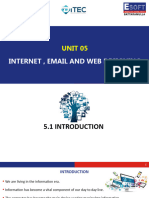 DiTEC Unit 05 - Internet, E-Mail & Web Designing