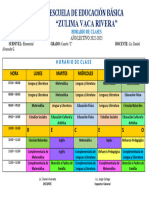 Horario de Clases 4C.