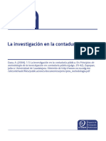 La Investigacion en La Contaduria Publica