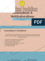 Nasionalisme & Multikulturalisme: Globalisasi Pendidikan