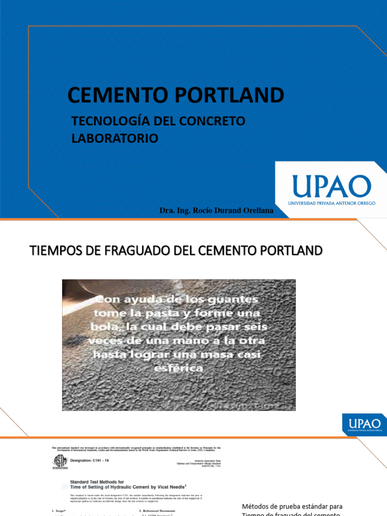 Cemento Portland (Lab.) | PDF | Cemento | Hormigón