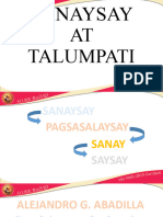 SANAYSAY AT TALUMPATI ppt1