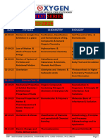 Test Series Time Table 2023-2024